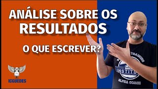 O que escrever na análise sobre os resultados em um TCC de revisão bibliográfica?