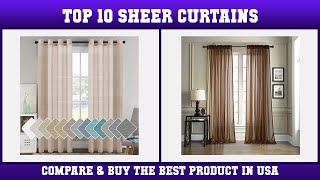 Top 10 Best Sheer Curtains to Buy on Amazon USA | Price & Review