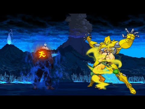 Oni Akuma Vs Final DIO - Extreme Boss Fight - Street Fighter X Jojo's Bizarre Adventure X MUGEN