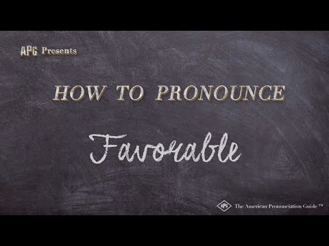How to Pronounce Favorable (Real Life Examples!)