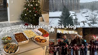 눈폭탄 맞은 Thanksgiving Week❄️ | Lenox holiday plates, 해리포터 정주행, Holiday Light Parade
