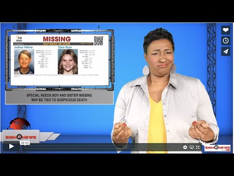 Special needs boy and sister missing, may be tied to suspicious death (ASL - 12.23.19)