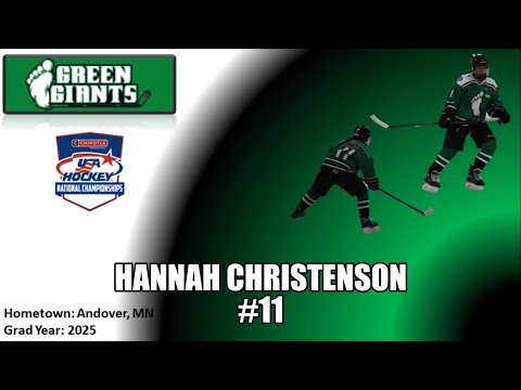 Hannah Christenson Tier 1 14U MN Green Giants Highlights - 2021