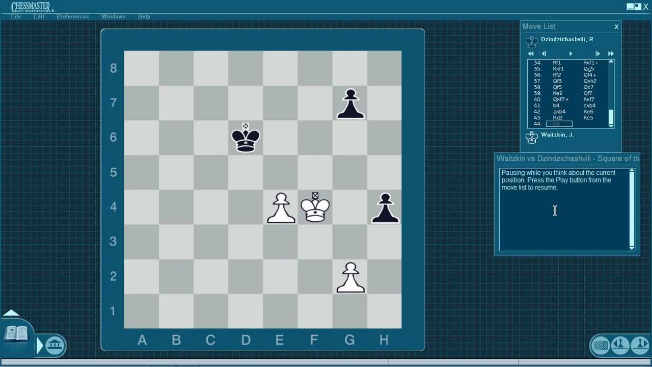 Chess Lessons, Endgame Course part 1. King and Pawn