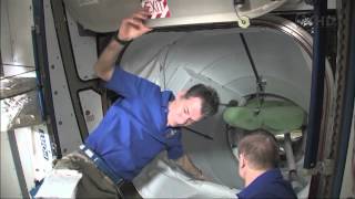STS-134 Endevour - Hatch Opening - ISS Side Side