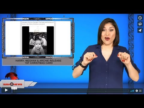 Harry, Meghan & Archie release 1st Christmas card (ASL - 12.24.19)