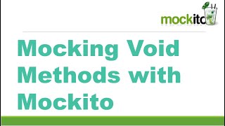 Mocking Void Methods with Mockito || How to make mock to void methods with Mockito? || Mockito