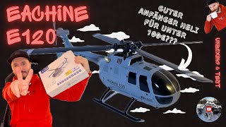 Wie gut ist der Eachine E120 / Modster BO105 für Anfänger geeignet? Unboxing und Test!