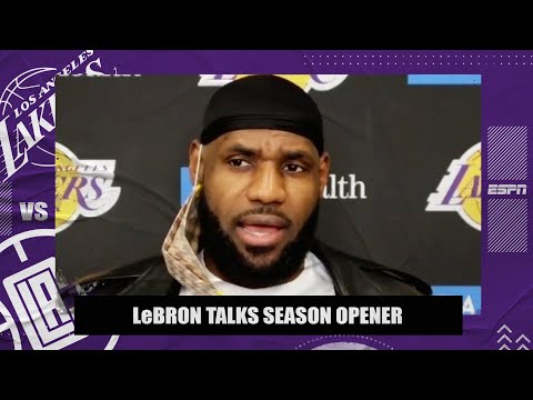 勒布朗談湖人 "苦樂參半 "的總冠軍戒指，賽季揭幕戰對快船隊與腳踝傷勢 (LeBron on the Lakers' 'bittersweet' championship ring, season opener vs. the Clippers & ankle injury)