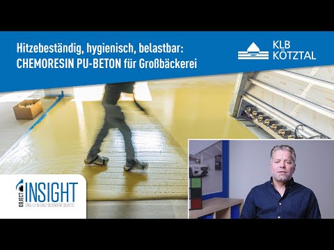 Hoch belastbarer CHEMORESIN PU-BETON-Belag für die Großbäckerei "Der Beck" - KLB Kötztal