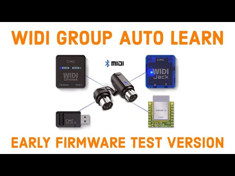 WIDI Group Auto Learn Early Test Firmware Jan 2022 - Wireless MIDI // Bluetooth MIDI // BLE MIDI