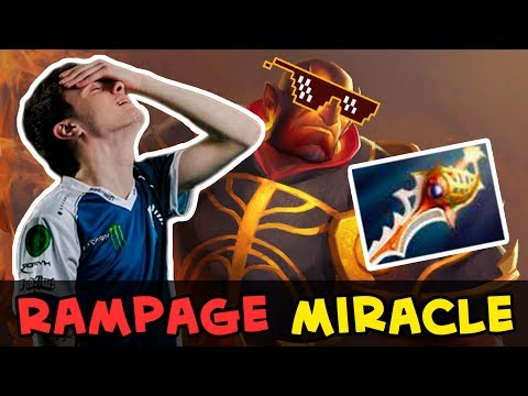 Miracle Rapier RAMPAGE Ember Spirit + crazy Aegis Snatch