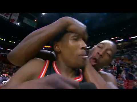 Josh Richardson gets weirdest videobomb ever by Bam Adebayo (funny)