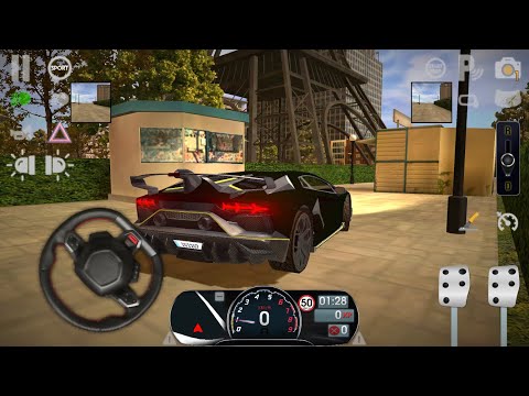Driving School Sim 20 Gameplay Lamborghini Aventador 740 HP | France Paris #gameplay  #paris