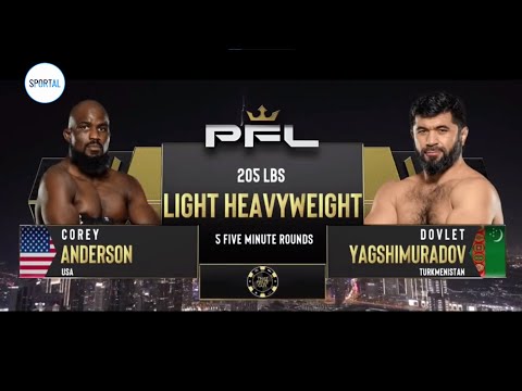 Corey Anderson vs Dovlet Yagshimuradov / ПОЛНЫЙ БОЙ