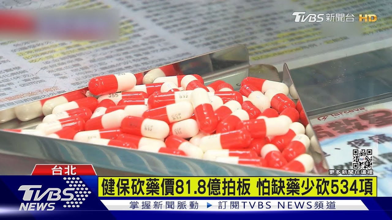 健保砍5475項藥價 品項調整「10年來最少」