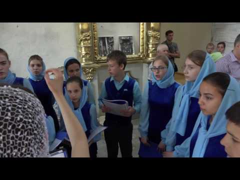 Детский хор в Преображенском храме. Видео 1