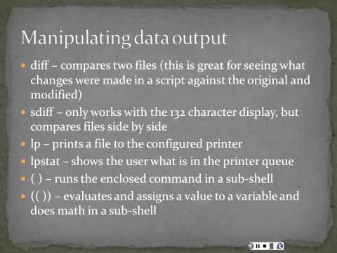Cis 216 Basic Scripting Control Structures
