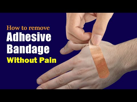 How to remove adhesive bandage without pain
