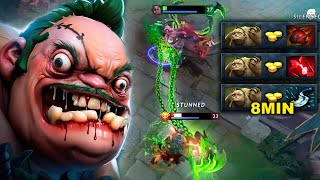 8 Min Blink Pudge🔥32 Kills Heart + Bloodstone Rampage Dota 2