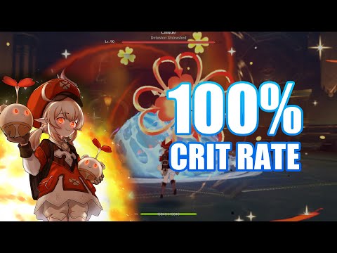 100% CRIT Rate KLEE vs CHILDE (NO DAMAGE TAKEN)