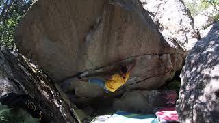 Video thumbnail of Golden gay, 6c. Cavallers