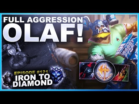 FULL AGGRESSION OLAF TOP! - Iron to Diamond | League of Legends