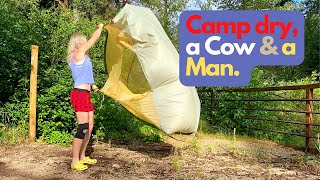 Camp Dry, a Cow, a Man, and Amazing Hot Springs (S2D5 Bikepacking Idaho)