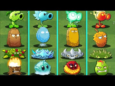 4 Team PRIMAL x ICE x FIRE x ELECTRIC Battlez - Who Will WIn? - PvZ 2 Team Plant Battlez