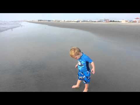 Jonathan first beach trip(1)