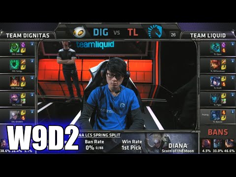 Dignitas vs Team Liquid | S5 NA LCS Spring 2015 Week 9 Day 2 | DIG vs TL W9D2G3 VOD 60FPS