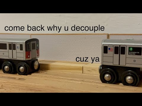 R142 4 train decoupling portrayed by Munipals 