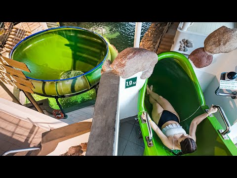 Waterslides at Warmia Park in Poland