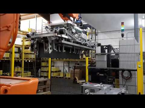 Roboter - Palettieranlage Greiferkopf - Wechsel