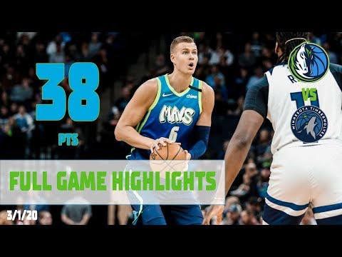 Kristaps Porzingis (38 Points) Highlights vs. Minnesota Timberwolves