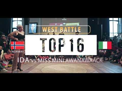 IDA (Norway) vs. MISS MINI AWANAWAACK (Italy) | TOP16 West | All Europe Waacking Festival