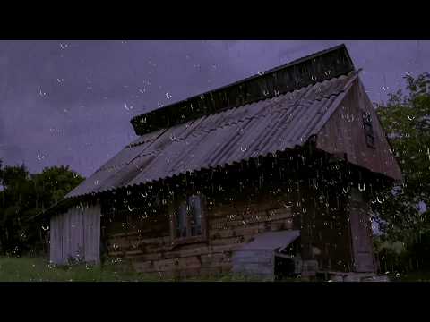 Relaxing Rain Sounds on a Tin Roof w/ Thunder for Sleep & Relaxation | 10 Hours Natural White Noise