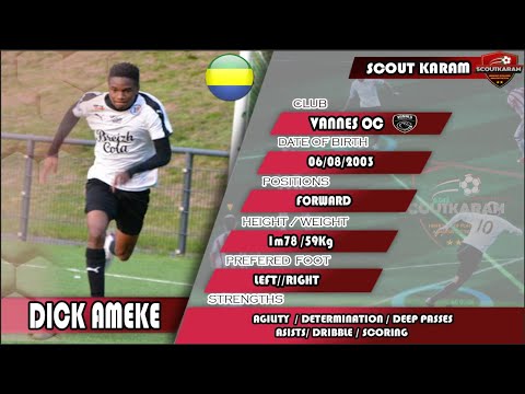 ⚫ DICK AMEKE ⚫ [VANNES.OC -U18 -FRANCE]  [**FORWARD**] |SKILLS...| |part 1| 2020/21 (HD)