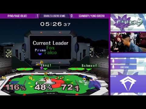 The Last S@P9 - Rymo/Rage (Blue) VS Schmoofy/Yung (Green) - SSBM Doubles Losers Semis