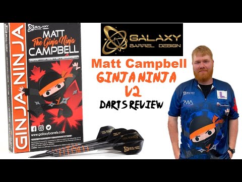 Galaxy Barrel Design MATT CAMPBELL GINJA NINJA V2 Darts Review