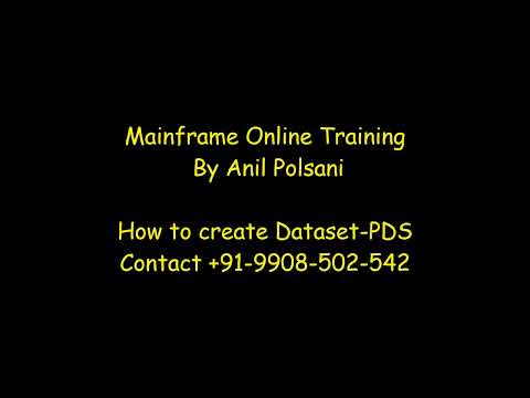 TSO ISPF Create DATASET -PDS Option 3.2 |New Batch every Month-End 2025 | Anil Polsani | 9908502542