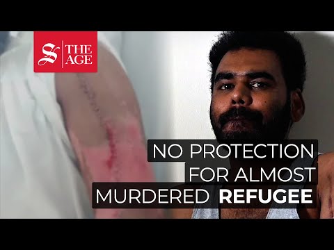 This man was almost murdered on Nauru as a refugee. He wants protection in Australia