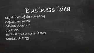 Business plan part 4 - Business idea