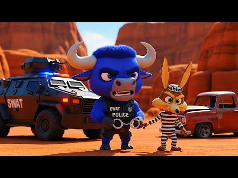 Police Chase Animals vs Thieves | Police Animals stop the Thief 🚨 ABC ANIMALS Compilation