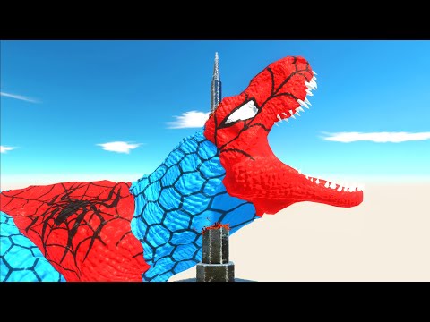 Spike Trap Destroys the Units and Dinosaurs - Animal Revolt Battle Simulator