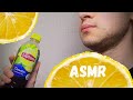 ASMR DRINKING LIPTON LEMON DRINKING SOUNDS MUKBANG