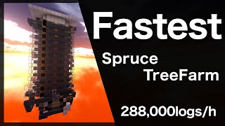 【Showcase】18gt 2×2 Spruce Tree Farm [1.18-1.19.63]【MCBE】【Minecraft Bedrock Edition】
