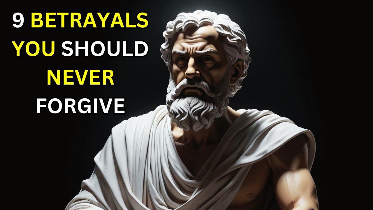 9 Betrayals in Relationships You Should NEVER Forgive | Stoicism