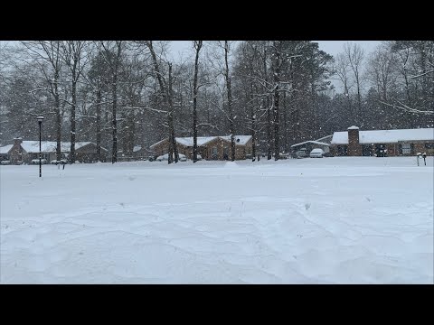 Pine Bluff Arkansas Snowfall in 2021 | Snowfall In USA | Snow in 2- 17-2021