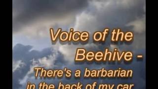 Voice of the Beehive - There&#39;s a barbarian in the back of my car